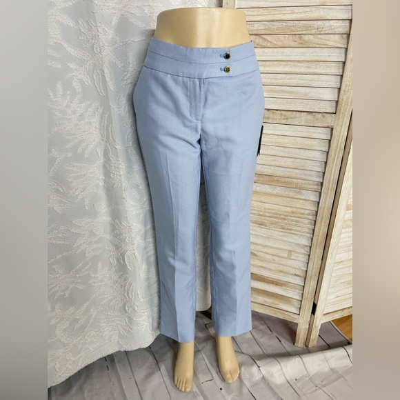 😍Andrew Marc Blue Straight Leg Pants - Picture 1 of 7
